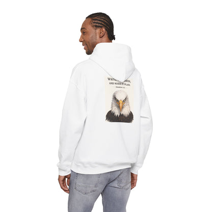 Eagle & Cross Hoodie — "Stick to the Vision" Christian Graphic Sweatshirt
