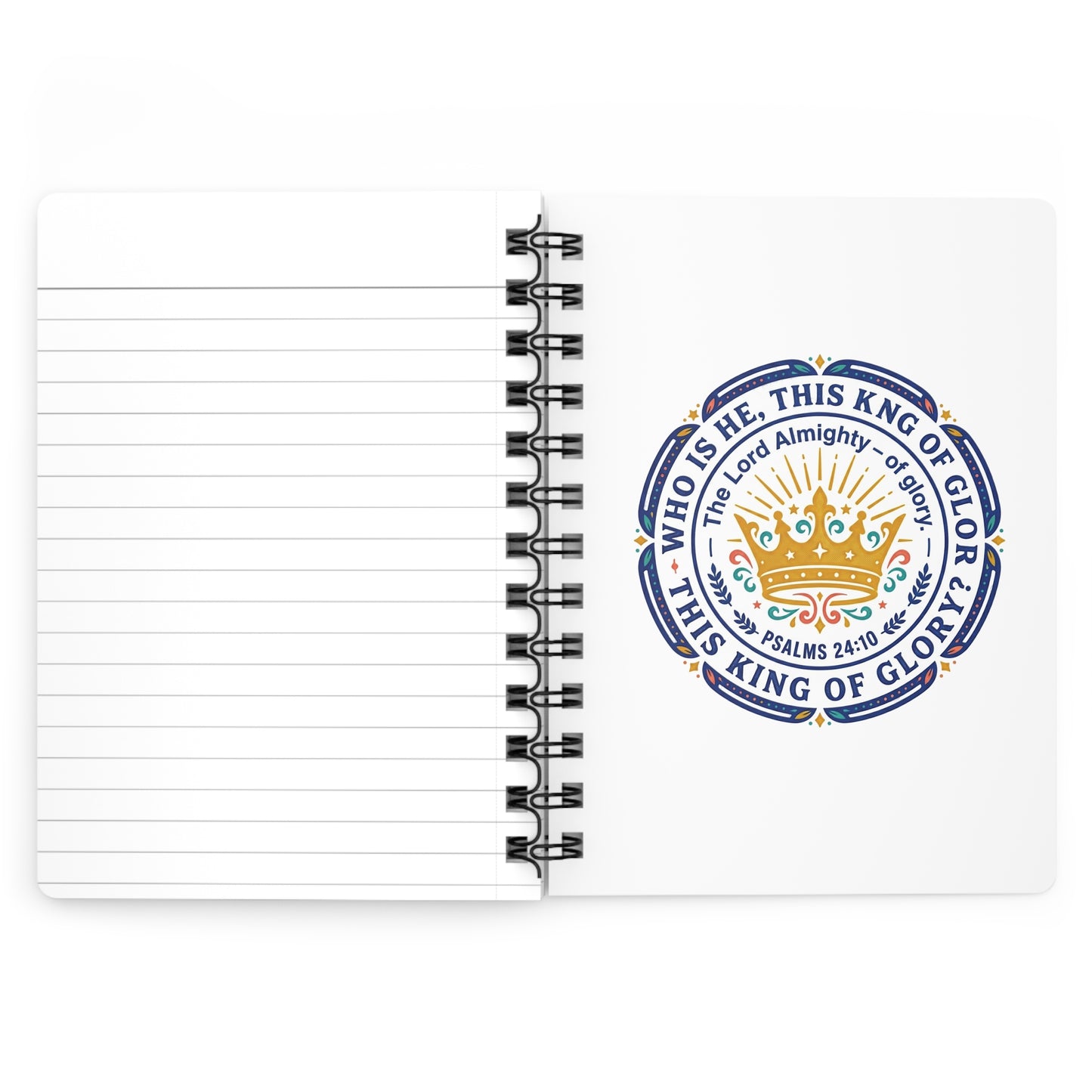 Woodland Animals Spiral Journal — Cute Raccoon & Fox Pattern Notebook