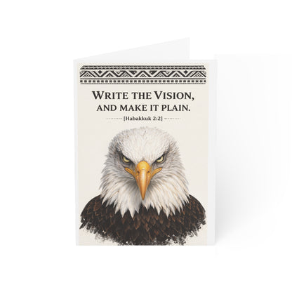 Copy of Greeting Card — Lion Illustration with Proverbs 28:1 (Christian Encouragement Card)