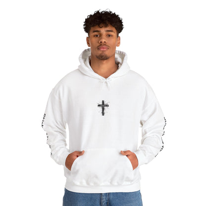 Eagle & Cross Hoodie — "Stick to the Vision" Christian Graphic Sweatshirt