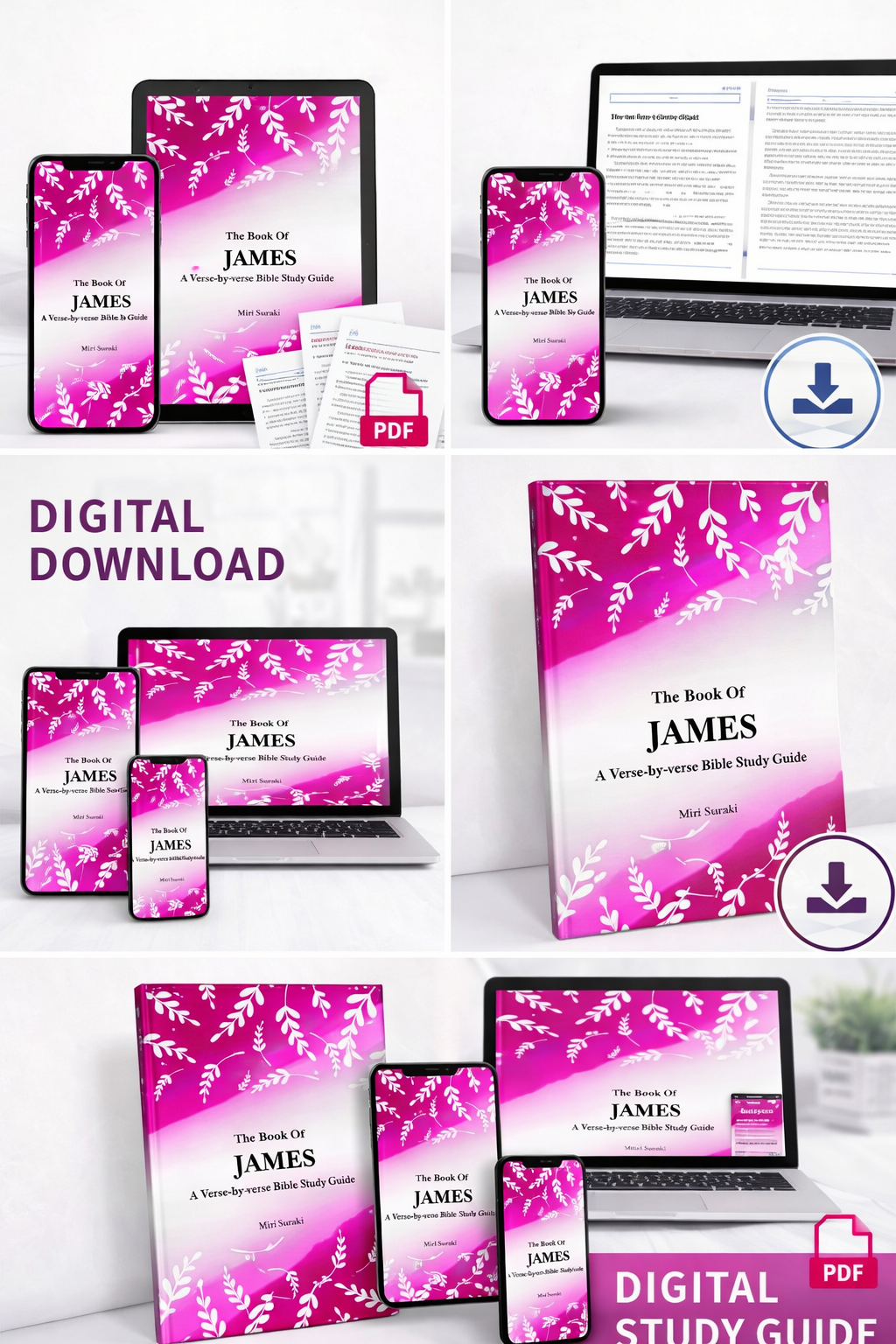 James: A Bible Study on Faith in Action & Authentic Christian Living (Digital Download)