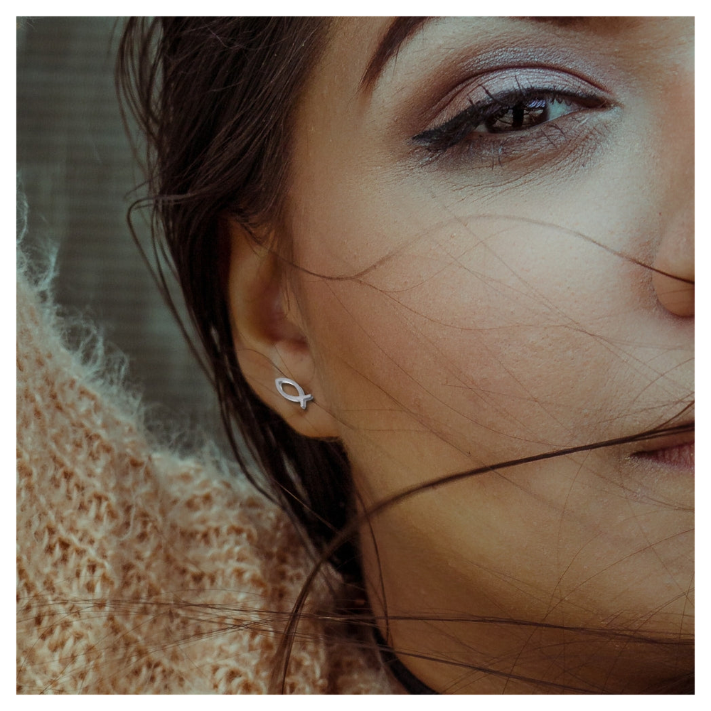 Christian Fish Stud Earrings | Ideal Birthday, Anniversary or Christmas Gift