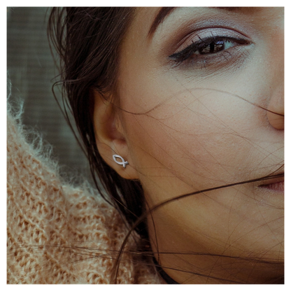 Christian Fish Stud Earrings | Ideal Birthday, Anniversary or Christmas Gift